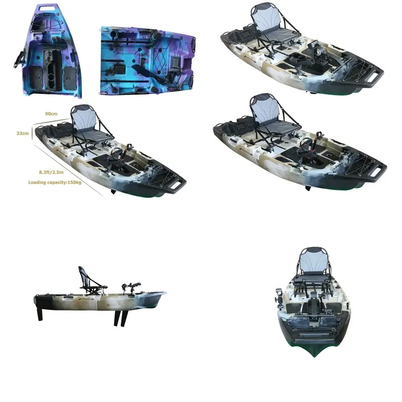 8ft Modular Single Seat Fin Pe - Fishing Kayak Pedal Drive ulasan dan harga