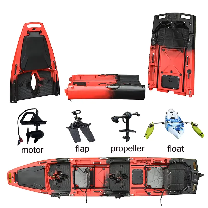 Wholesale 14 FT HDPE 3 Section - Fishing Kayak Pedal Drive ulasan dan harga