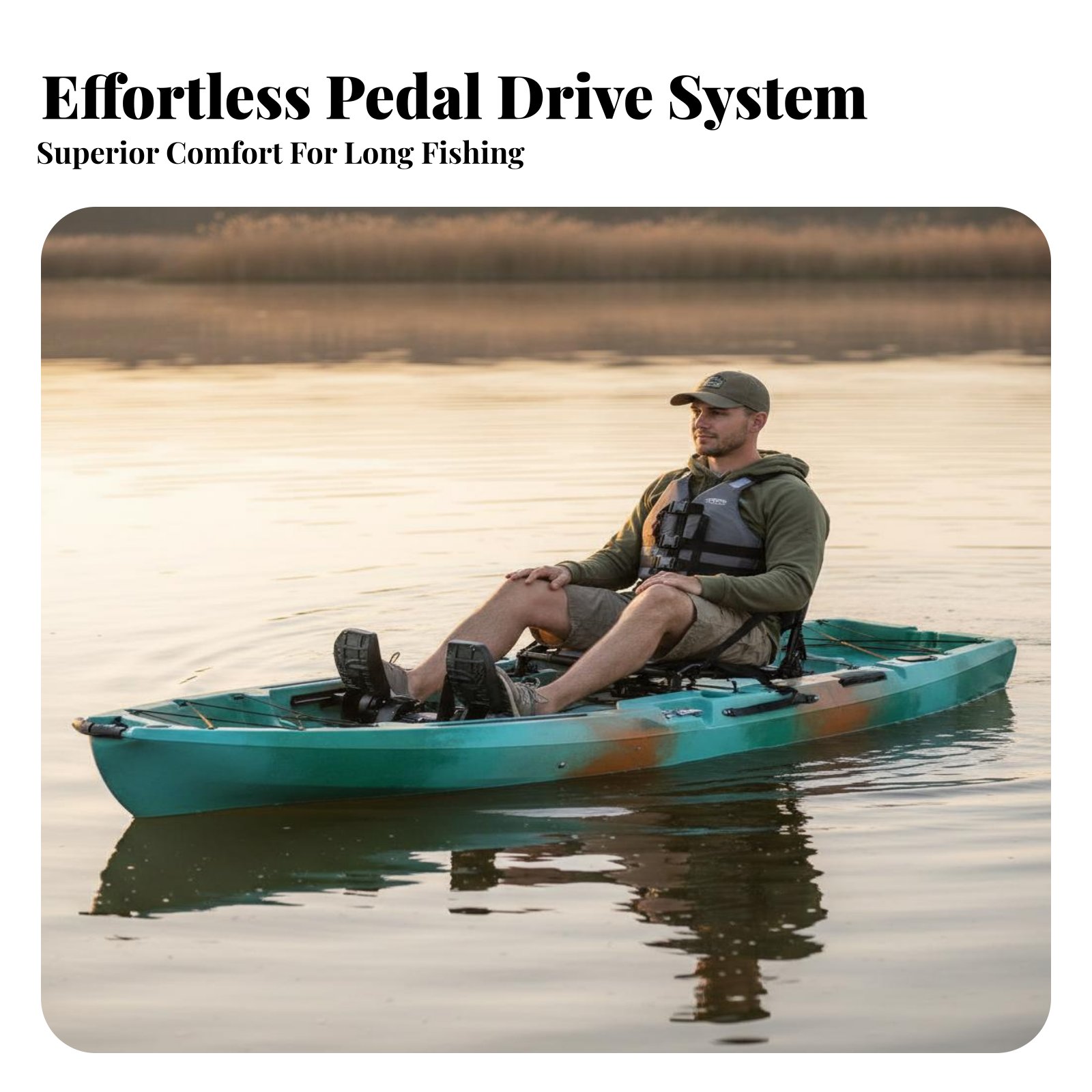 Pedal Drive Fishing Boat Folda - Fishing Kayak Pedal Drive ulasan dan harga