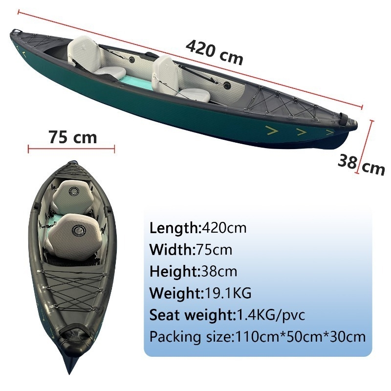 New Design 4.2m Portable Infla - Fishing Kayak Inflatable ulasan dan harga